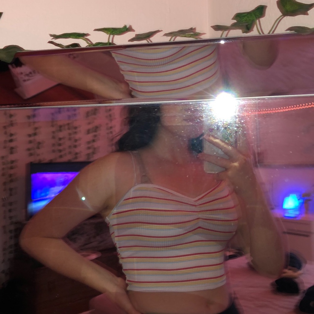 striped tank top